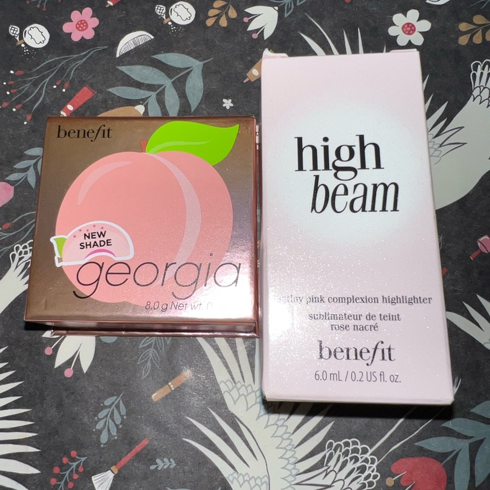 Benefit Georgia Peach Blush & High Beam Highlighter Duo